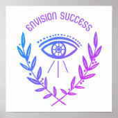 ENVISION SUCCES Motivatie Inspirerend Boho Eye Poster (Voorkant)