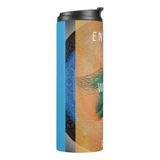 ENVISION WORLD PEACE door William Colvard Thermosbeker (Gedraaid links)