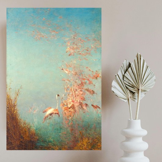 Envol de Flamants Rozen, Étang de Vaccarès Perfect Poster