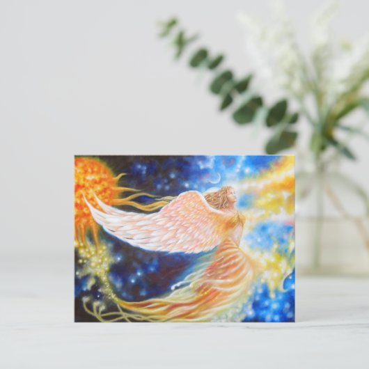 Envolée flamboyante briefkaart (Staand voorkant)