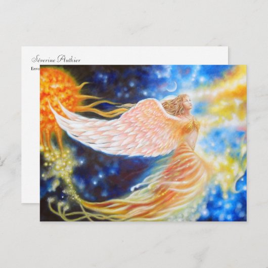 Envolée flamboyante briefkaart (Voorkant / Achterkant)