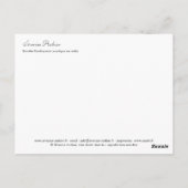 Envolée flamboyante briefkaart (Achterkant)