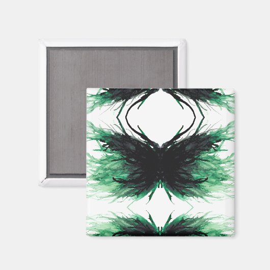 Envy Abstract 7 Deadly Sins Alcohol Ink Art Magneet (Voorkant / Achterkant)