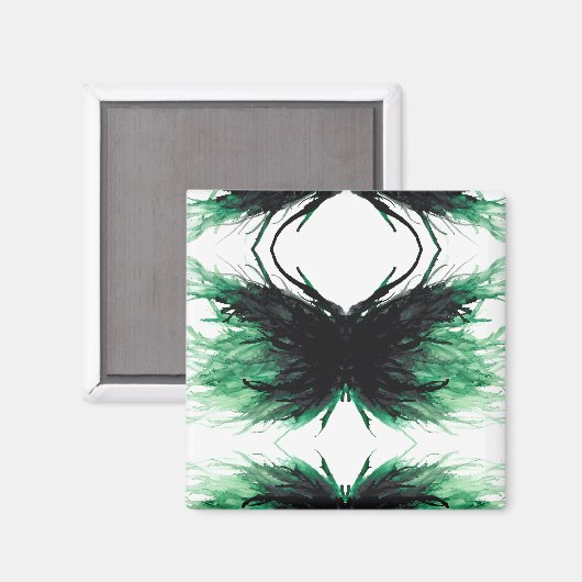 Envy Abstract 7 Deadly Sins Alcohol Ink Art Magneet (Voorkant / Achterkant)