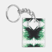 Envy Abstract 7 Deadly Sins Alcohol Ink Art Sleutelhanger (Voorkant Links)