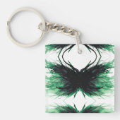 Envy Abstract 7 Deadly Sins Alcohol Ink Art Sleutelhanger (Voorkant)