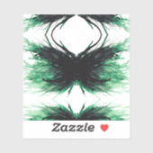 Envy Abstract 7 Deadly Sins Alcohol Ink Art Sticker (Vel)