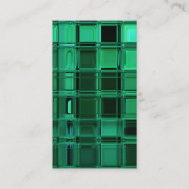 Envy Green Pattern Mosaic Tile Art Visitekaartje