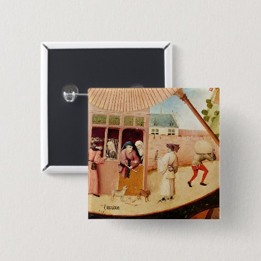 Envy Vierkante Button 5,1 Cm (Voorkant /achterkant)