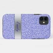 Enwreed blauw diamant Kijk glitter Patter Case-Mate iPhone Case (Achterkant (horizontaal))