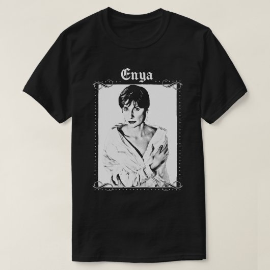 Enya Retro esthetisch ontwerp T-shirt (Design voorkant)