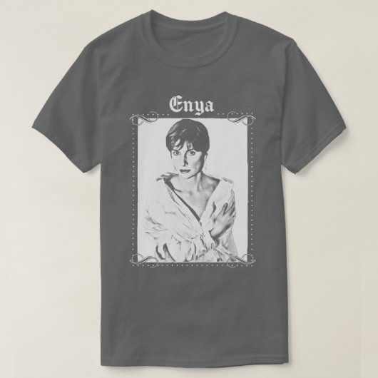 Enya Retro esthetisch ontwerp T-shirt (Design voorkant)