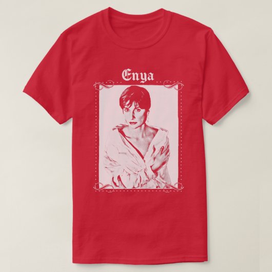 Enya Retro esthetisch ontwerp T-shirt (Design voorkant)