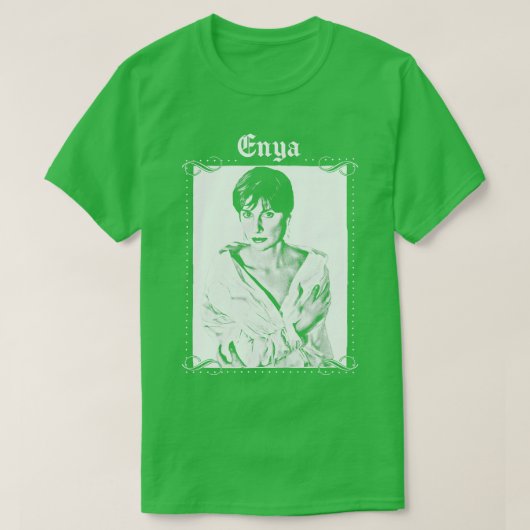 Enya Retro esthetisch ontwerp T-shirt (Design voorkant)