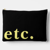 enz. Elegante zwart & geel vet typografie Etui (Voorkant)