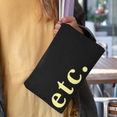 enz. Elegante zwart & geel vet typografie Etui