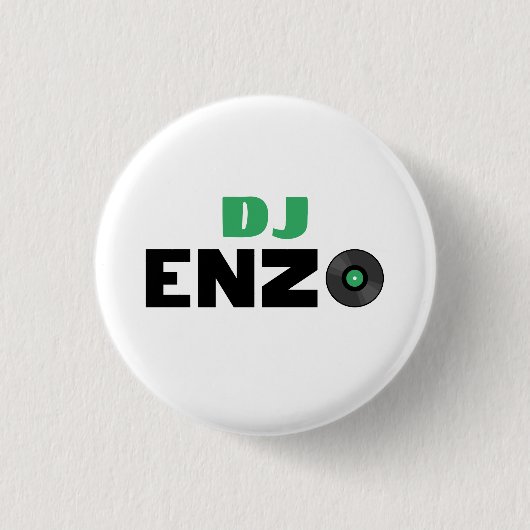 Enzo DJ Ronde Button 3,2 Cm (Voorkant)