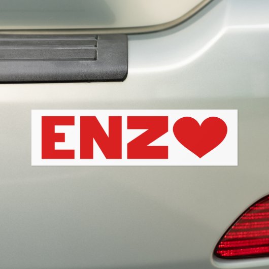 Enzo Love Bumpersticker (Op auto)