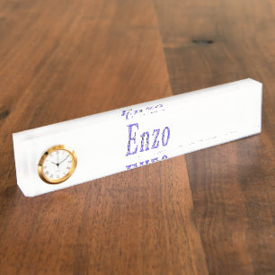 Enzo,_Name,_Logo, het Bord van de Naam van het bur Naambordje