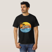 Enzo Retro Sunset Naamontwerp T-shirt (Voorkant volledig)