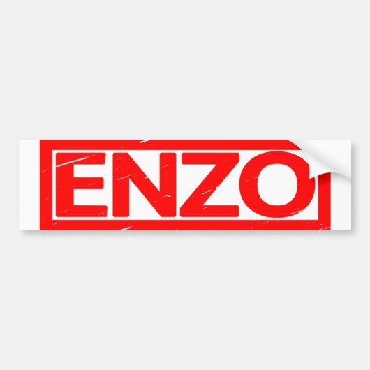 Enzo Stamp Bumpersticker (Voorkant)