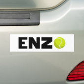 Enzo Tennis Bumpersticker (Op auto)