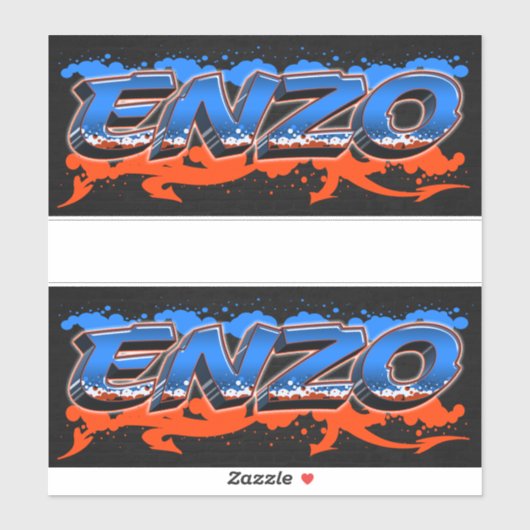 Enzo Vorname Name Graffiti Aufkleber Sticker (Vel)