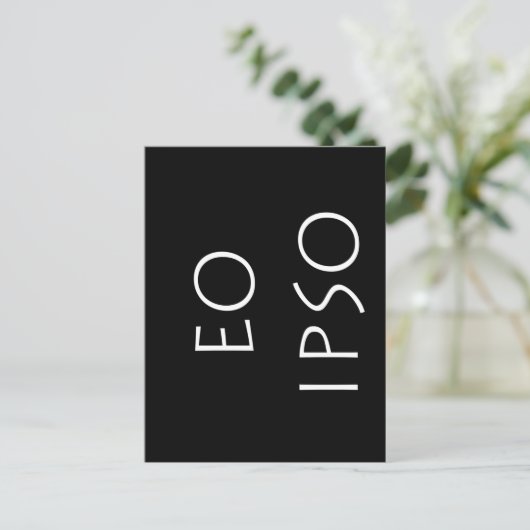 Eo Ipso Briefkaart (Staand voorkant)