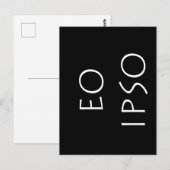 Eo Ipso Briefkaart (Voorkant / Achterkant)