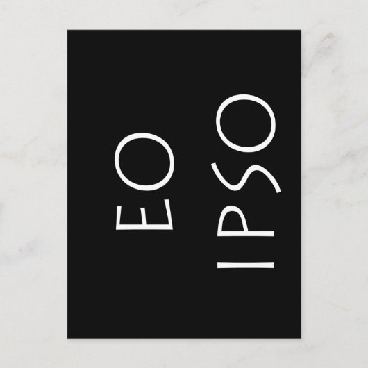 Eo Ipso Briefkaart (Voorkant)