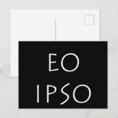 Eo Ipso Briefkaart (Voorkant / Achterkant)