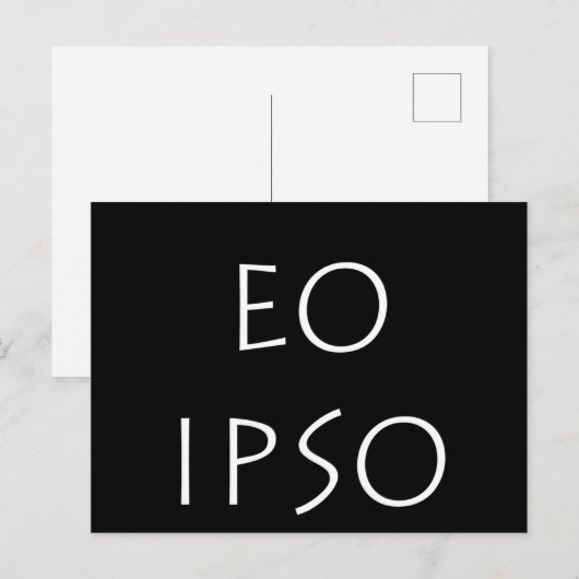 Eo Ipso Briefkaart (Voorkant / Achterkant)