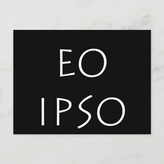 Eo Ipso Briefkaart (Voorkant)
