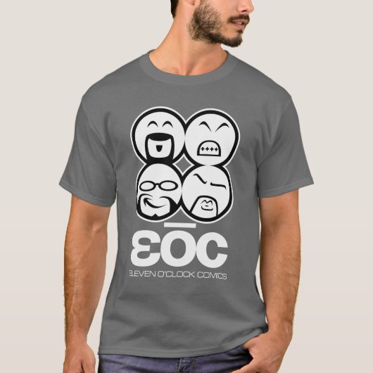 EOC donker T-shirt [faces] (Voorkant)