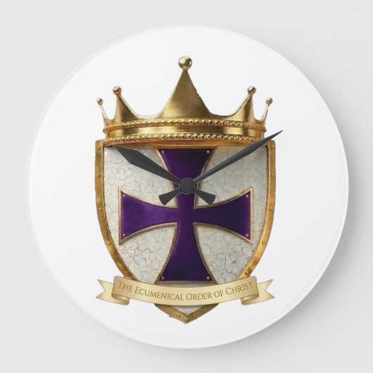 EOC Priester Crest ontwerp stropdas  Grote Klok (Voorkant)