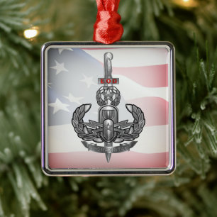 EOD Afghanistan-veteraan  Metalen Ornament