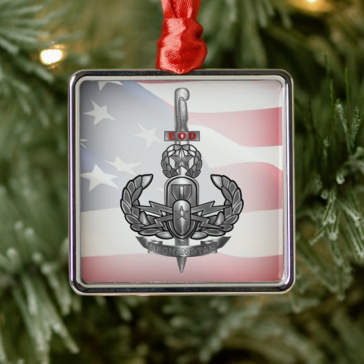 EOD Afghanistan-veteraan Metalen Ornament (Boom)