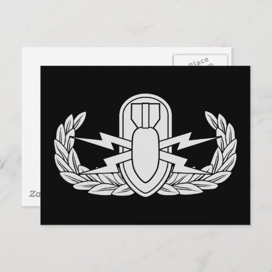 EOD-badge Briefkaart (Voorkant / Achterkant)