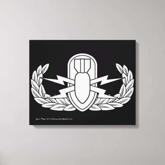 EOD-badge Canvas Afdruk (Voorkant)