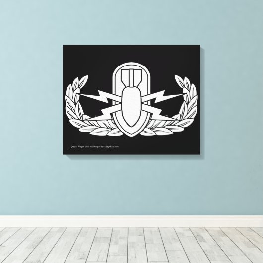 EOD-badge Canvas Afdruk (Insitu (Houten vloer))