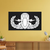 EOD-badge Canvas Afdruk (Insitu (Woonkamer))