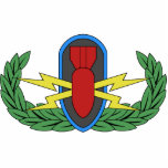 EOD Basic Badge Photo Sculpture Fotobeeldje Magneet<br><div class="desc">Dit ontwerp is voorzien van de Basic EOD Badge. Show van je EOD-trots met deze foto-sculptuur!</div>