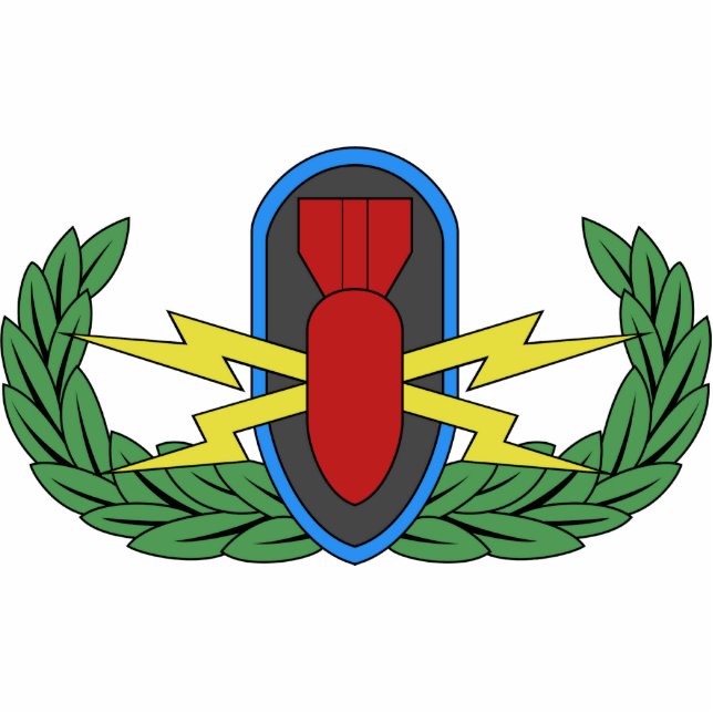 EOD Basic Badge Photo Sculpture Fotobeeldje Magneet (Voorkant)