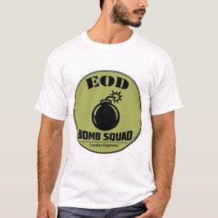EOD Bomb Squad Gevechtsingenieur Tee T-shirt