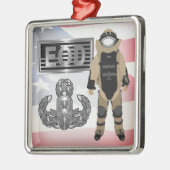 EOD Bomb Suit Metalen Ornament (Links)