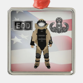 EOD Bomb Suit Metalen Ornament