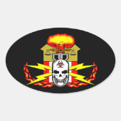 EOD, Bomtechnicus Decal Ovale Sticker (Voorkant)