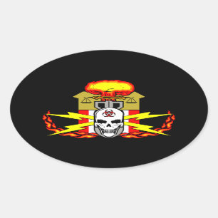 EOD, Bomtechnicus Decal Ovale Sticker