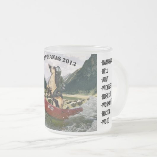 EOD Camp Manas 2013 Matglas Koffiemok (Voorkant rechts)