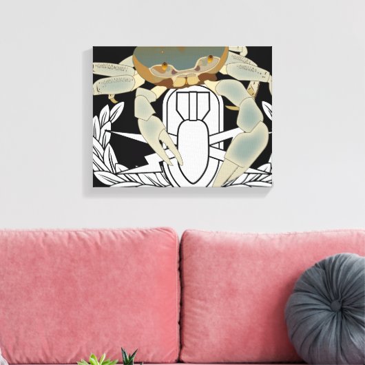 EOD Crab Canvas Afdruk (Insitu (Woonkamer))